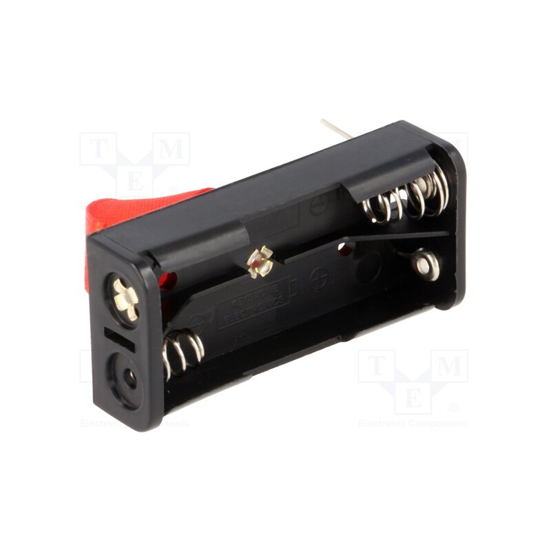 10 pcs : 2468RB - Holder, AAA,R3, Batt.no: 2, PCB, Features: ejection strip