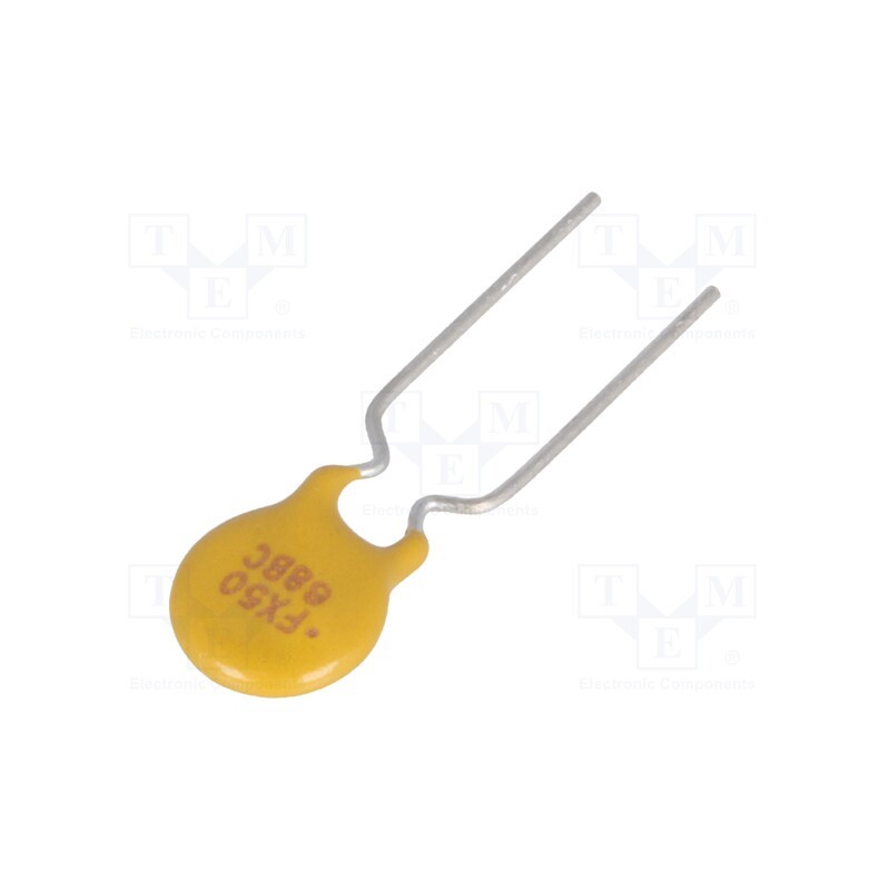 10 pcs : FX050-30 - Fuse: PTC polymer, 500mA, Ø0.51x7.6mm