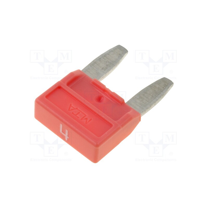 50 pcs : MINIVAL 4A - Fuse: fuse, 4A, 32VDC, automotive, 11.9mm, MINIVAL