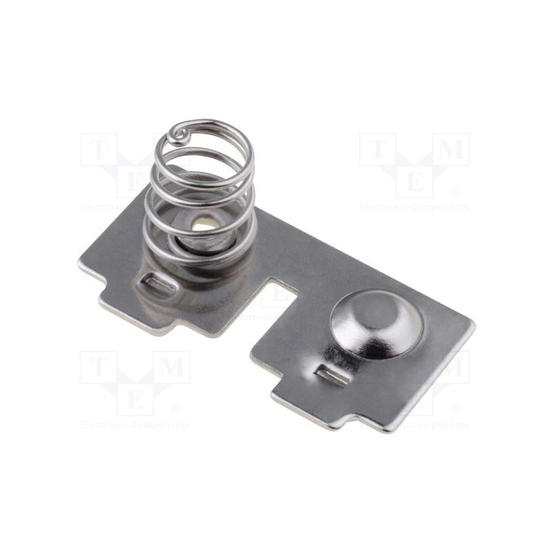 50 pcs : 5213 - Button-like/spring contact, AAA,N,R3, Batt.no: 2, push-in