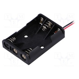 10 pcs : 2480 - Holder, AAA,R3, Batt.no: 3, on panel, leads 150mm