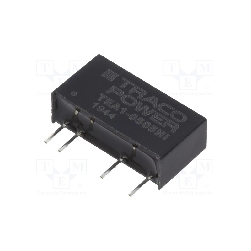 10 pcs : TEA 1-0505HI - Converter: DC/DC, 1W, Uin: 4.5÷5.5V, Uout: 5VDC, Iout: 200mA, SIP7