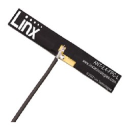 2 pcs - Linx ANT-2.4-FPC-LH100M4 PCB WiFi Antenna with U.FL Connector, ISM Band