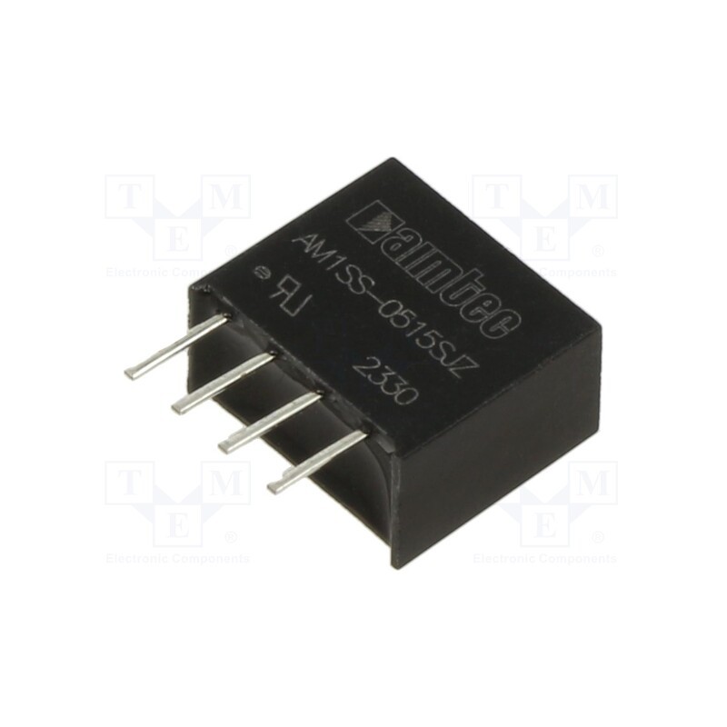 10 pcs : AM1SS-0515SJZ - Converter: DC/DC, 1W, Uin: 4.5÷5.5V, Uout: 15VDC, Iout: 67mA, SIP4