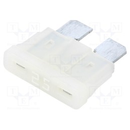 10 pcs : 340232 - Fuse: fuse, 25A, 32VDC, automotive, 19.3mm, tin alloy