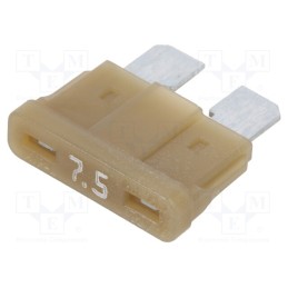 10 pcs : 340226 - Fuse: fuse, 7.5A, 32VDC, automotive, 19.3mm, tin alloy