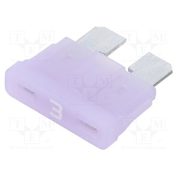 10 pcs : 340222 - Fuse: fuse, 3A, 32VDC, automotive, 19.3mm, tin alloy