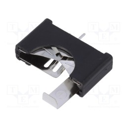 50 pcs : DS1092-16-B6P - Socket, 2032,CR2032, Batt.no: 1, vertical,THT, H: 21.43mm, black