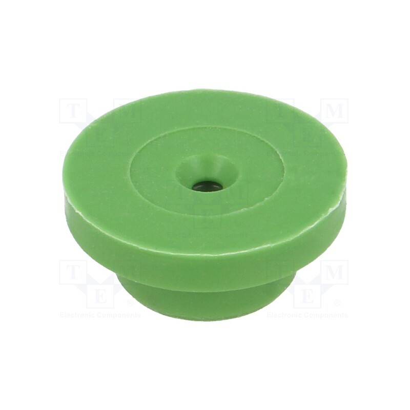 10 pcs : 300456 - Gasket, green, silicone