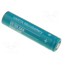 10 pcs : 55171101501 - Re-battery: Ni-MH, AAA,R3, 1.2V, 700mAh, Ø10.5x43.7mm