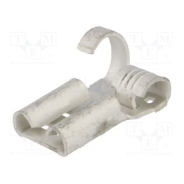 20 pcs : 41898 - Terminal: flat, 6.3mm, 0.8mm, female, 0.8÷3mm2, crimped, for cable