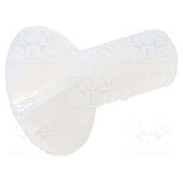 50 pcs : 8G203M4X10 - Screw, M4x10, 0.7, Head: countersunk, slotted, 1,3mm, polyamide