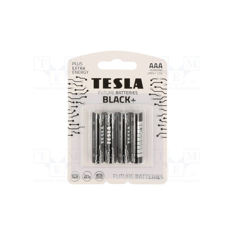 10 set : 8594183396675 - Battery: alkaline, 1.5V, AAA, non-rechargeable, Ø10.5x44.5mm