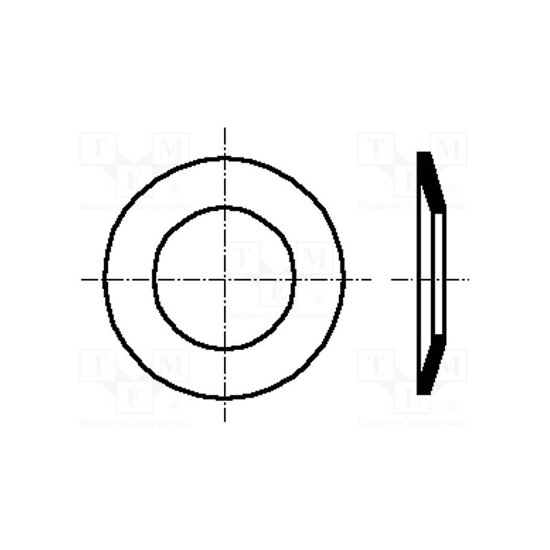500 pcs : 2065959 - Washer, conical, M5, D11mm, h1.55mm, A2 stainless steel, BN 2312