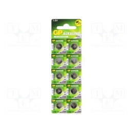 10 set : A76-U10 - Battery: alkaline, 1.5V, LR44,coin,R1154, non-rechargeable