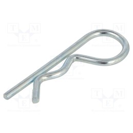 10 pcs : GN 1024-ST-4-E - Cotter pin, zinc-plated steel, Ø: 4mm, L: 74mm, Shaft dia: 16÷20mm