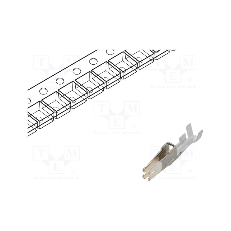 10 pcs : 428150144 - Contact, female, silver plated, 16AWG÷14AWG, Mini-Fit Sr, crimped