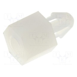 50 pcs : FIX-MAE-5TV - PCB distance, polyamide, L: 5mm, natural, Spanner: 5.5mm, Pitch: 0.5