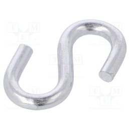 50 pcs : OUS.4 - Quick link S type, steel, zinc, 4mm