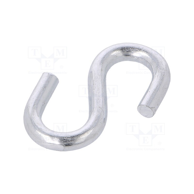 50 pcs : OUS.4 - Quick link S type, steel, zinc, 4mm