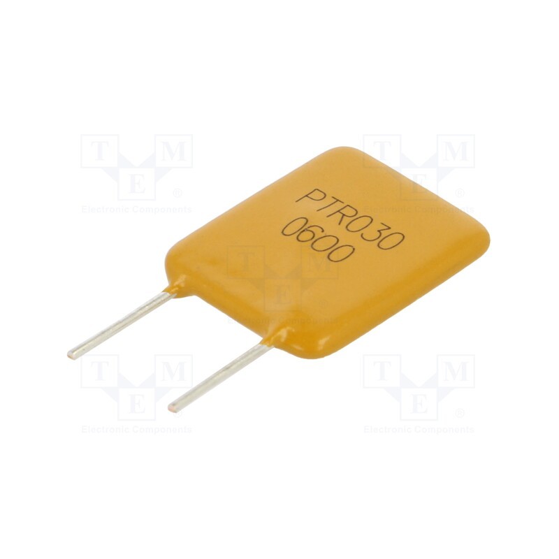 10 pcs : PTR030V0600-BK - Fuse: PTC polymer, 6A, Imax: 100A, THT, PTR030V, bag