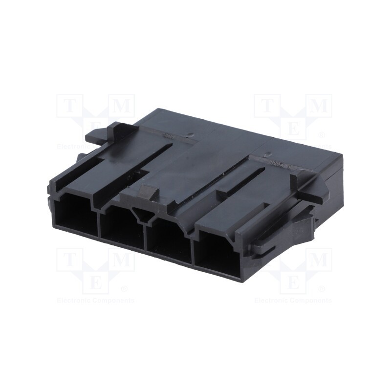 10 pcs : 428180412 - Plug, wire-wire/PCB, male, Mini-Fit Sr, 10mm, PIN: 4, 600V