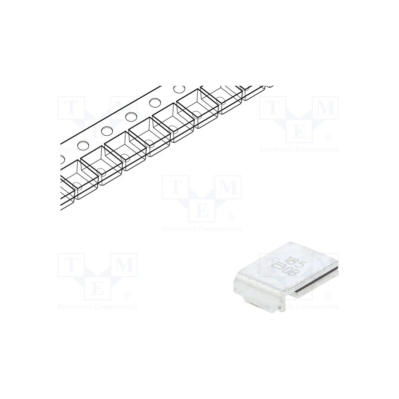 10 pcs : MF-SM185/33-2 - Fuse: PTC polymer, 1.8A, Imax: 40A, PCB,SMT, MF-SM, reel