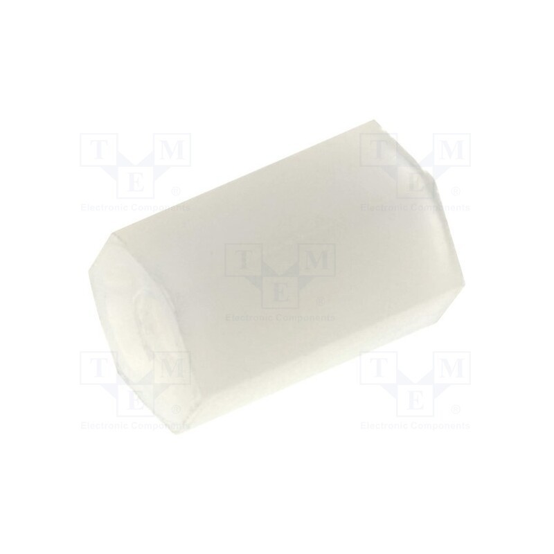 50 pcs : FIX-HP2-7 - Screwed spacer sleeve, hexagonal, polyamide, M2, L: 7mm