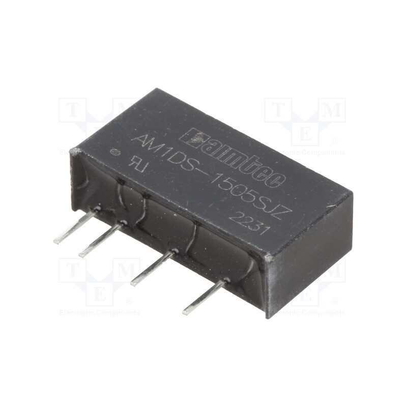 10 pcs : AM1DS-1505SJZ - Converter: DC/DC, 1W, Uin: 13.5÷16.5V, Uout: 5VDC, Iout: 200mA, SIP7