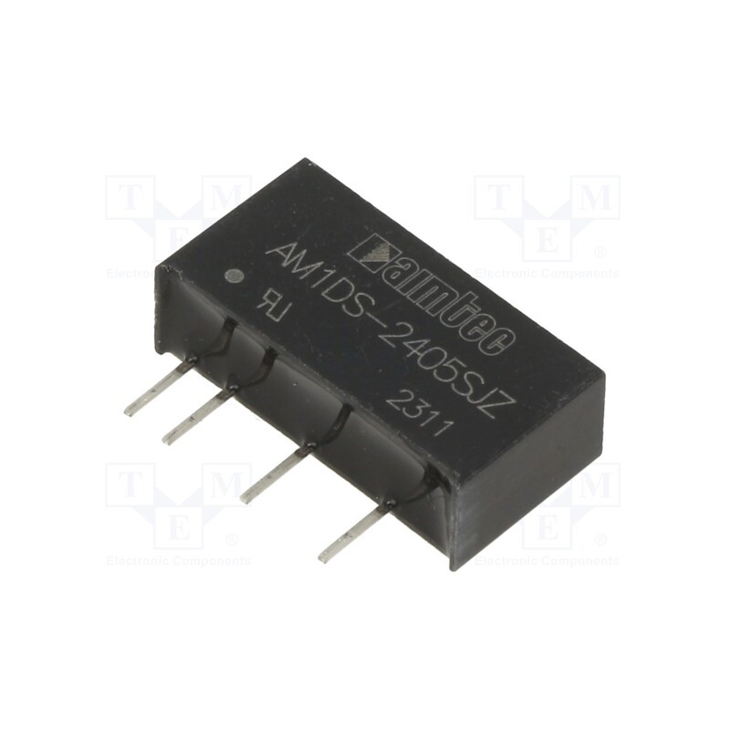 10 pcs : AM1DS-2405SJZ - Converter: DC/DC, 1W, Uin: 21.6÷26.4V, Uout: 5VDC, Iout: 200mA, SIP7