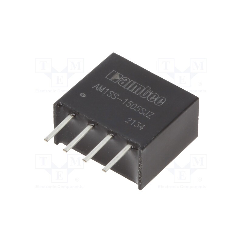 10 pcs : AM1SS-1505SJZ - Converter: DC/DC, 1W, Uin: 13.5÷16.5V, Uout: 5VDC, Iout: 200mA, SIP4