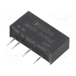 10 pcs : AM1DS-2424SJZ - Converter: DC/DC, 1W, Uin: 21.6÷26.4V, Uout: 24VDC, Iout: 42mA, SIP7