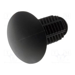 20 pcs : SR-0816BK - Rivet, polyamide, Panel cutout diam: 8mm, black, Mounting: push-in