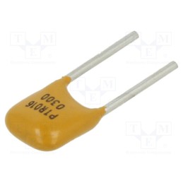 20 pcs : PTR016V0300-BK - Fuse: PTC polymer, 3A, Imax: 100A, THT, PTR016V, bag