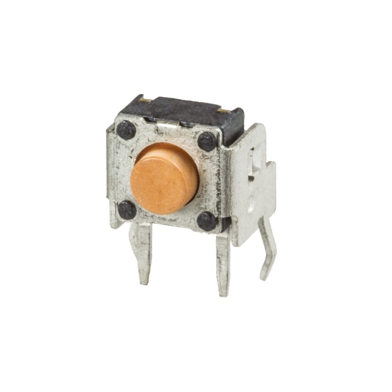1 pcs - Pink Tactile Switch, SPST 50 mA @ 12 V dc 1.3mm Through Hole