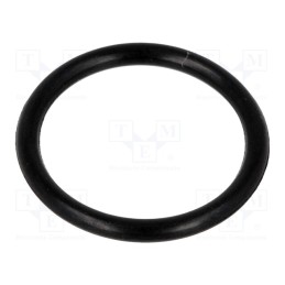 20 pcs : O-RING M12 - O-ring gasket, NBR rubber, Thk: 1.5mm, Øint: 13mm, M16, black