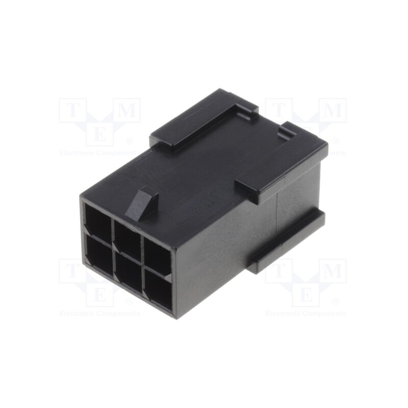 10 pcs : 430200601 - Plug, wire-wire, male, Micro-Fit 3.0, 3mm, PIN: 6, w/o contacts