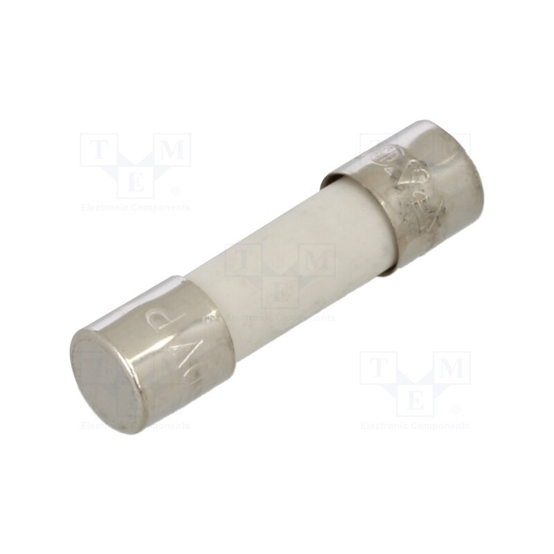 10 pcs : 021506.3TXP - Fuse: fuse, time-lag, 6.3A, 250VAC, ceramic,cylindrical, brass, 215