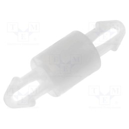 100 pcs : FIX-MAD-4 - PCB distance, polyamide, L: 4mm, latch/latch, natural, UL94V-2