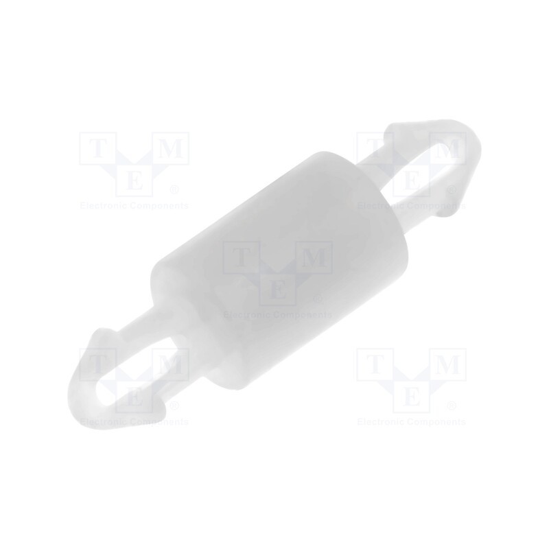 100 pcs : FIX-MAD-5 - PCB distance, polyamide, L: 5mm, latch/latch, natural, UL94V-2