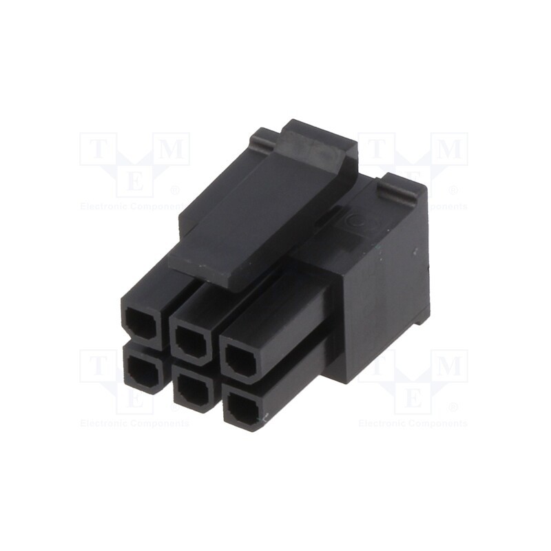 10 pcs : 430250600 - Plug, wire-board, female, Micro-Fit 3.0, 3mm, PIN: 6, w/o contacts