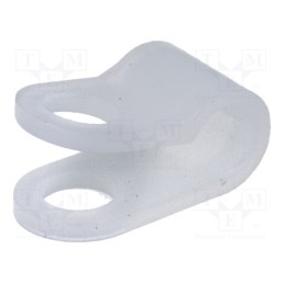 100 pcs : FIX-CC-14 - Fixing clamp, Cable P-clips, ØBundle : 3.5mm, polyamide, natural