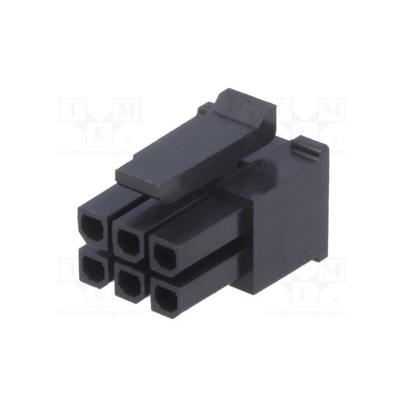 10 pcs : 430250608 - Plug, wire-board, female, Micro-Fit 3.0, 3mm, PIN: 6, w/o contacts