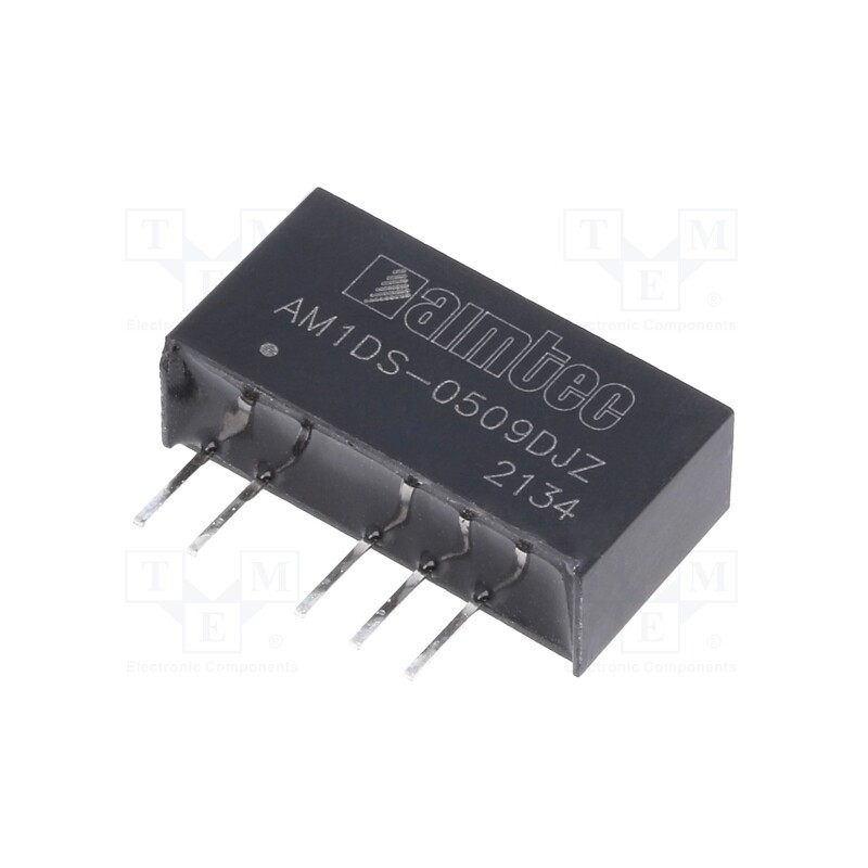 10 pcs : AM1DS-0509DJZ - Converter: DC/DC, 1W, Uin: 4.5÷5.5V, Uout: 9VDC, Uout2: -9VDC, SIP7
