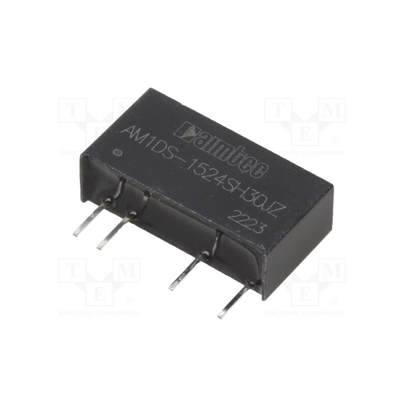 10 pcs : AM1DS-1524SH30JZ - Converter: DC/DC, 1W, Uin: 13.5÷16.5V, Uout: 24VDC, Iout: 42mA, SIP7