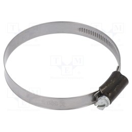 10 pcs : ST068 -AS - Worm gear clamp, W: 9mm, Clamping: 68÷85mm, steel, ST, W1, DIN 3017