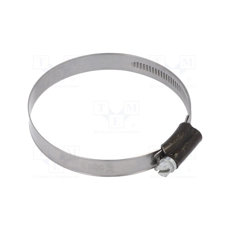 10 pcs : ST068 -AS - Worm gear clamp, W: 9mm, Clamping: 68÷85mm, steel, ST, W1, DIN 3017