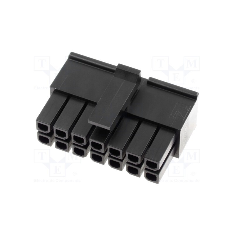 10 pcs : 430251400 - Plug, wire-board, female, Micro-Fit 3.0, 3mm, PIN: 14, w/o contacts