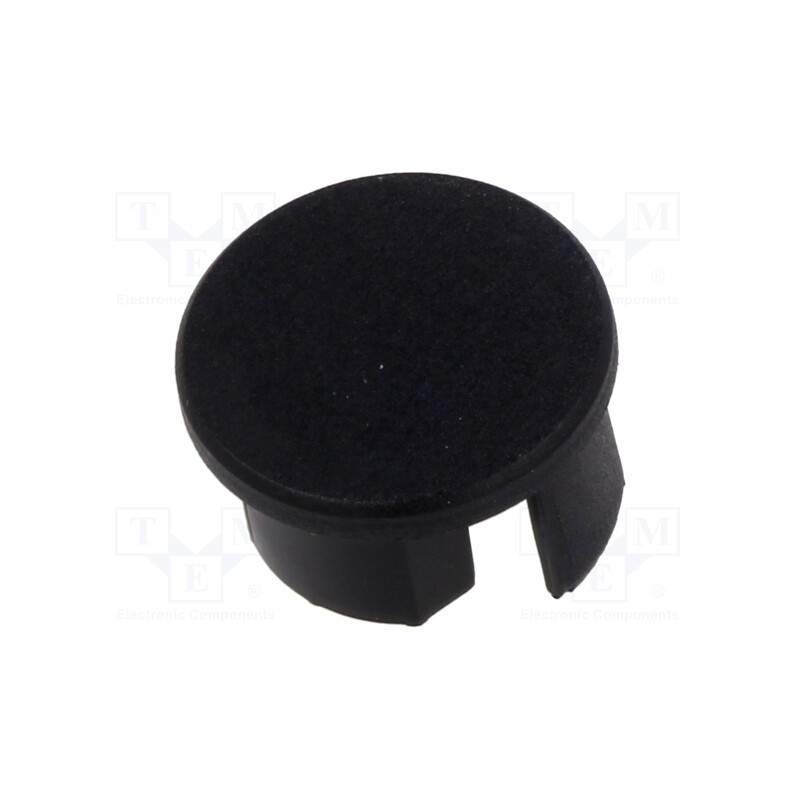 10 pcs : C24204C07 - Cap for LED profiles, black, OLEK, round