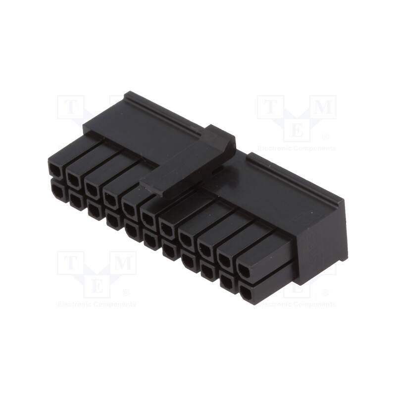 10 pcs : 430252200 - Plug, wire-board, female, Micro-Fit 3.0, 3mm, PIN: 22, w/o contacts